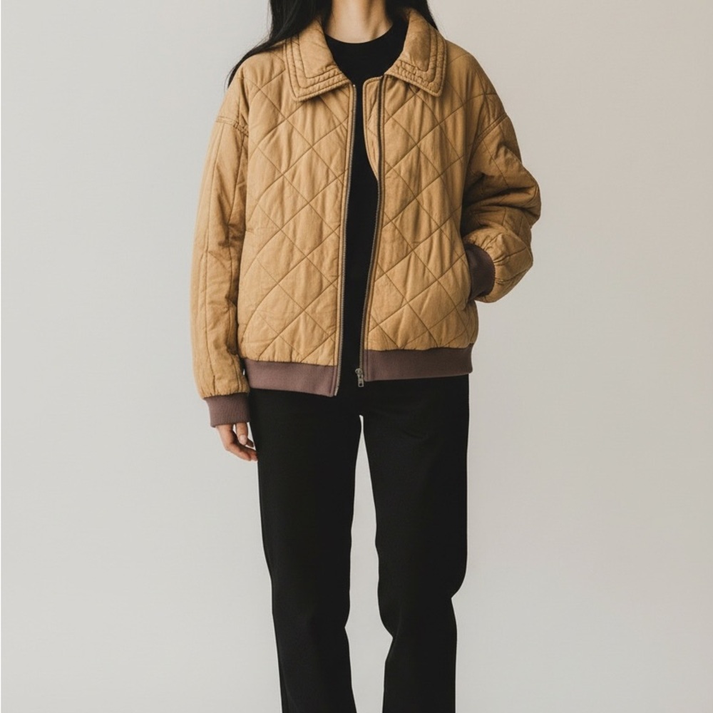 ***Quilted Tan womens Jacket